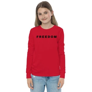 Freedom Youth Charlie Kirk Shirt | Wear Red for Charlie | Children's MAGA Shirt - Picture 1 of 10