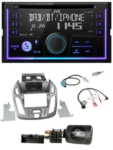 JVC Lenkrad USB 2DIN DAB Bluetooth CD Autoradio für Ford Transit Connect 2013-18 - Bild 1 von 11