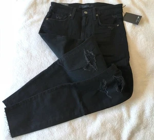 NEW Joe's High Rise Skinny Ankle Black Jeans Flawless Distressed NWT Wmns sz 26 - Picture 1 of 13