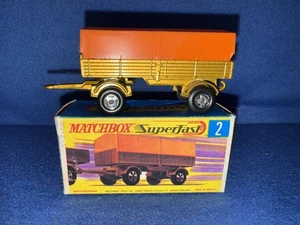 Matchbox Superfast 2 Mercedes Trailer HTF Orange Canopy new old stock - Picture 1 of 9