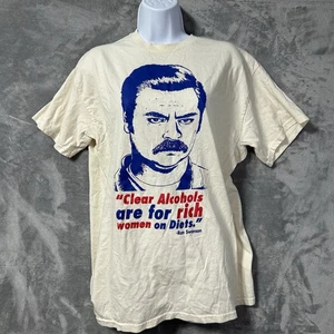 Parks and Recreation Ron Swanson Graphic T-Shirt Mens L Funny Quote TV Show - Picture 1 of 7