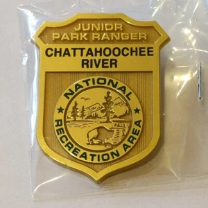 CHATTAHOOCHEE RIVER Junior Jr National Park Ranger Plastic Souvenir Badge - Picture 1 of 2