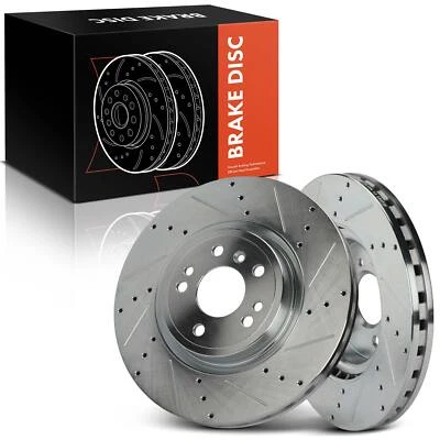 2x Drilled Brake Rotor for Mercedes-Benz GLE43 AMG 2017-2019 GLE300d 330mm Front - Image 1 of 4