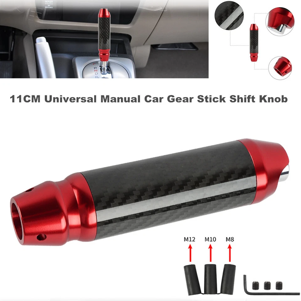 11CM Universal Car Truck Gear Stick Shift Knob Shifter Lever Head Cover Adapters - Image 1 of 4