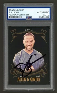 TJ Lavin Signed 2021 Topps Allen & Ginter Card #259 (PSA) BMX Champ X Games Gold - Picture 1 of 2
