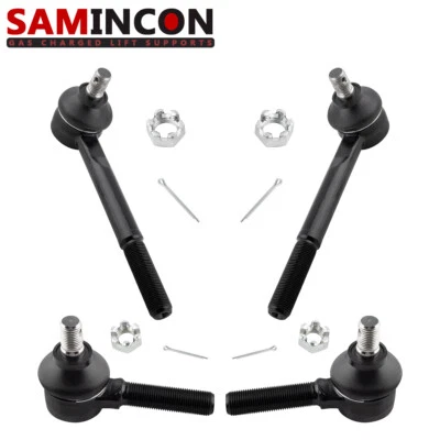 Extremos de barra de amarre delanteros interiores y exteriores para camioneta Toyota 1979-1995 2,2 L 4 piezas Foto 1 de 4