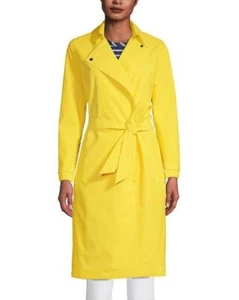 LANDS' END M(10-12) Water Resistant Modern Trench Rain Coat NWT $155 - Picture 1 of 8