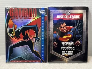 New DC Justice League Lot/2 DVD Title/READ Superman Triple Feature/Batman Beyond - Imagen 1 de 8