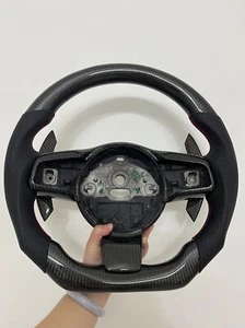 Nuevo volante de fibra de carbono + cubierta + pala para Jaguar XF XE F-Type F-Pace - Imagen 1 de 4