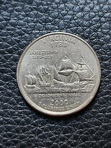 2000 P-State Virginia Quarter- Circulated Good Condition - Picture 1 of 2