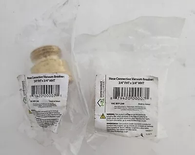 Homewerks Worldwide - VAC-BFP-Z4B - 3/4" Hose Connection Vacuum Breaker - Qty 2 - Image 1 of 2