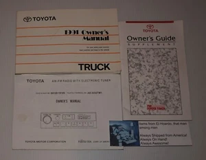 1991 Toyota Truck Owners Manual OEM User Guide and Supplemental/Radio Manual - Picture 1 of 2