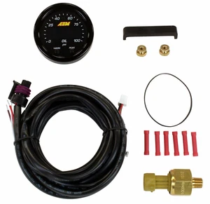 AEM 30-0301 X-Series Electronic 0-100PSI / 7BAR Oil / Fuel Pressure Gauge Meter - Foto 1 di 5