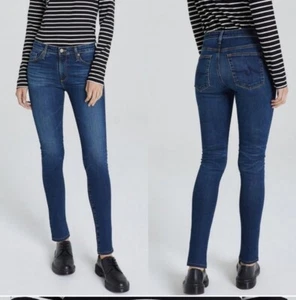 AG Adriano Goldschmied Damen 26 The Legging Super Skinny Dark Jeans Baumwolle Arbeit - Bild 1 von 9