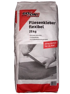 Fliesenkleber Flex frostsicher innen und außen Fußbodenheizung geeignet 25kg - Bild 1 von 1