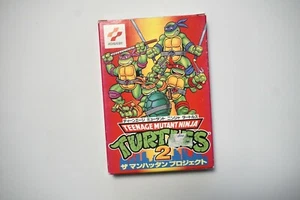 Famicom Teenage Mutant Ninja Turtles 2 The Manhattan Project en caja Japón FC juego - Imagen 1 de 4