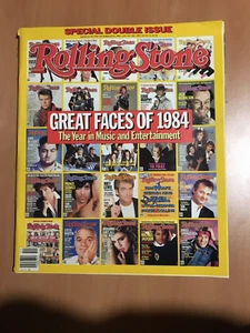 Rolling Stone Magazine #437/438-Dec.Jan., 84/85- Great Faces of 84-no mail label - Picture 1 of 2