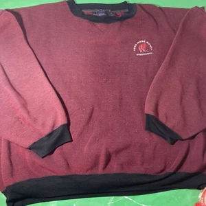 Vintage Wisconsin Badgers Adult XL Red Sweatshirt Rose Bowl 1999 Antigua XL - Picture 1 of 12