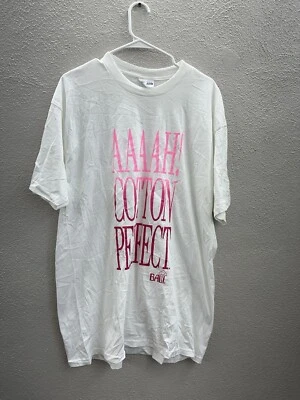 Hanes футболка размер XXL Бали идеальный хлопок бюстгальтер рекламы винтажный одиночный стежок - Изображение 1 из 4