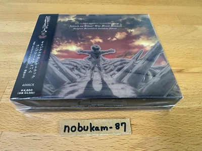 Attack on Titan The Final Season Original Soundtrack Complete Album 3CD+BD Japan - Image 1 of 4