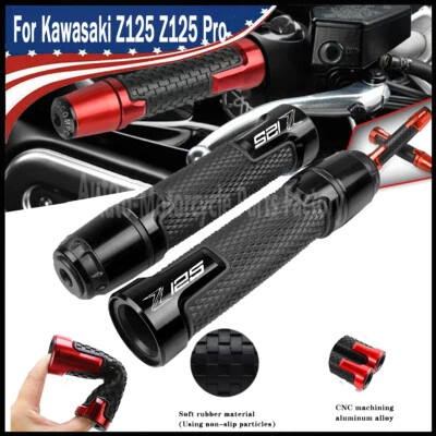 Black Motorcycle Handlebar Grip Throttle Grip For Kawasaki Z125 Z125 Pro 2016-24 - Image 1 of 4