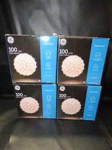 4 Big White 100 Light 6" BALL Sphere Ornament - GE NEW - Picture 1 of 2