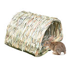 Bunny Rabbit Nest Hamster Hideaway Bed Spacious Hay Tunnel Reed Grass Chew Toys