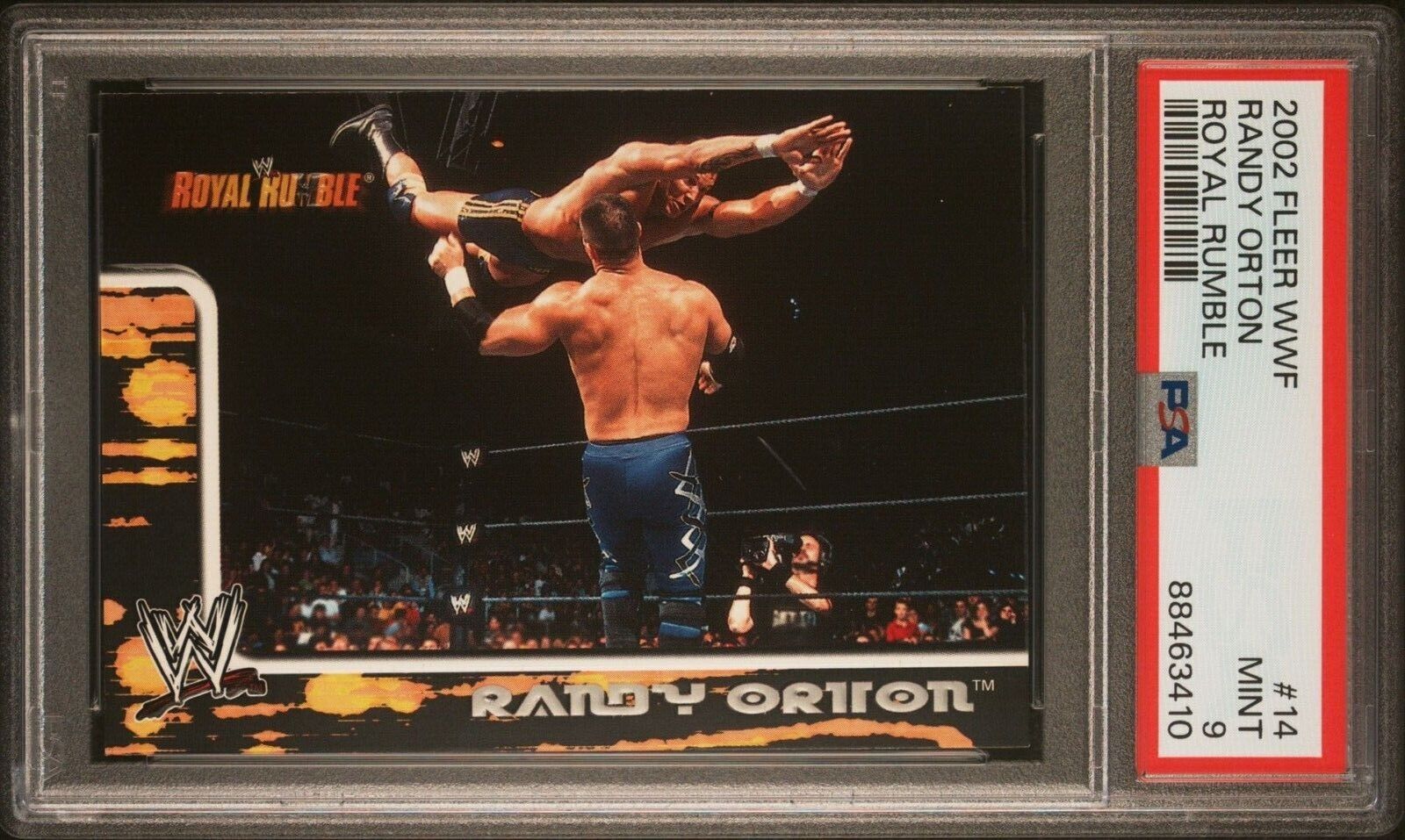 2002 Fleer WWE Royal Rumble Randy Orton RC PSA 9 #14 WWF