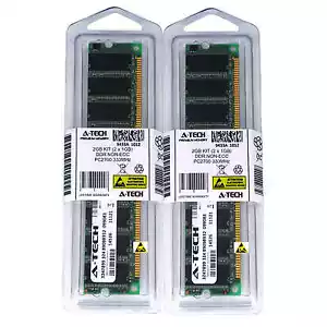 2GB 2 x 1GB DDR 1 Desktop Modules 2700 Low Density 184pin 184-pin Memory Ram Lot - Picture 1 of 1