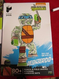 TMNT Leonardo Paper Punk Action Figure Teenage Mutant Ninja Turtles Nickelodeon - Picture 1 of 2