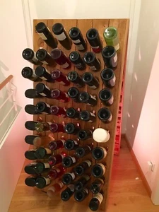 Champagner Rüttelpult für 120 Flaschen + edle Prägung / Weinregal in Eiche Natur - Bild 1 von 12