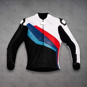 Chaqueta de cuero para carreras de motocicletas BMW Motorrad | Chaqueta de moto BMW todas las tallas - Imagen 1 de 8