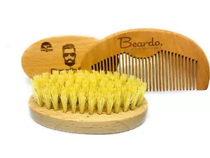 Vegan Beard Brush Eco Friendly Sustainable Grooming Care + Free Beard Comb. Uk - Picture 1 of 10