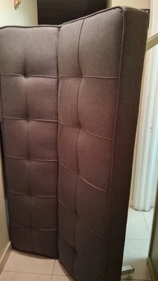 Serta Chelsea 3-Seat Upholstery Fabric Futon - Black - Image 1 of 4