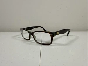 Ray-Ban RB5206 2445 Eyeglasses Frames Green Brown Tortoise Rectangle 54-18-145 - Picture 1 of 9