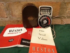 vintage Sangamo Weston Master IV Exposure light meter with case #3 - Picture 1 of 1