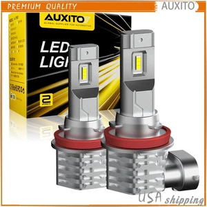 2X LED Fog Light Bulb H8 H9 H11 Fog Light Bulb 6000K White High Power 200W Lamps - Picture 1 of 9