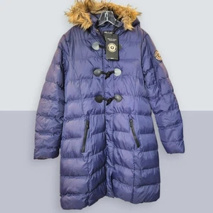Brave Soul Women's Padded Jacket-Winter Coat- Navy- Size 14- BNWT- RRP £70 - Picture 1 of 12