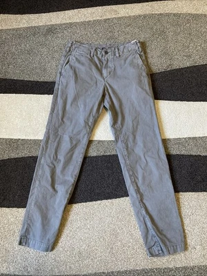 Pantalones rectos originales American Eagle para hombre W30 x L32 gris flexible chino Jean Foto 1 de 4
