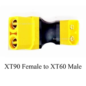 Adaptadores RCP (1) XT90 HEMBRA A XT60 MACHO BATERÍA SIN CABLE ADAPTADOR - Imagen 1 de 14