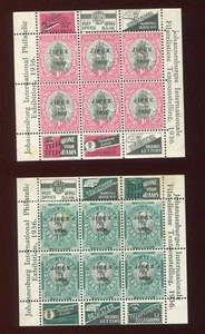 SOUTH AFRICA 1936 JIPEX MH Mini Sheet Set 2 Items - Picture 1 of 2