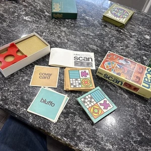 Scan Card Game Parker Brothers 1970 Split Second Matching Game Complete In Box - Picture 1 of 5