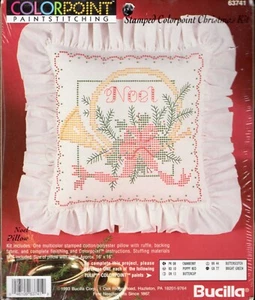 Kit Almohada Bucilla NOEL 63741 Tela Estampada Colorpoint - Imagen 1 de 1