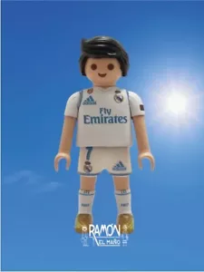 Custom Playmobil Cristiano Ronaldo Real Madrid cr7 portugal delantero bota balón - Imagen 1 de 5