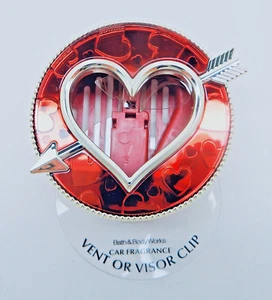 BATH & BODY WORKS VALENTINES ARROW HEART VENT OR VISOR CAR CLIP FRAGRANCE HOLDER - Picture 1 of 13