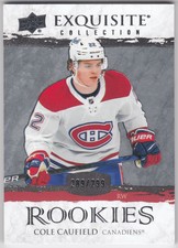 2021-22 UD Black Diamond Exquisite Collection Rookies COLE CAUFIELD R-CC /299 RC
