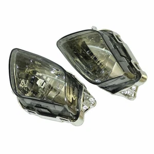 Front Turn Signals Indicator Blinker Lens Smoke For 1999-2006 05 HONDA CBR1100XX - Picture 1 of 4
