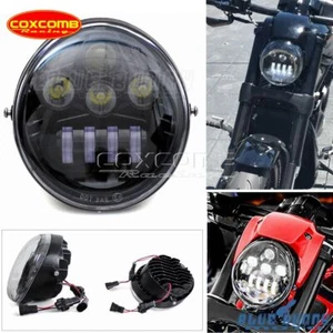 LED Hi/Lo DRL Headlight Projector for Harley V Rod VROD VRSCA VRSCR V-ROD VRSCF - Picture 1 of 12