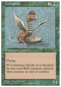 COCKATRICE mtg EX/NM 5th Edition 1 Rare - Picture 1 of 1
