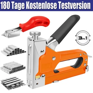 3 in 1 Tacker Schwerlast für Polster Holz Tacker Nagelpistole Tacker Klammern - Bild 1 von 21